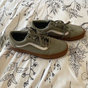 Like new sage green vans